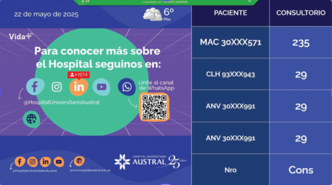 Cómo se ve en pantalla